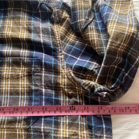 LL Bean Scotch Plaid Flannel Shirt - Picture 3 of 7